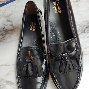 G.H. Bass & Co. Black Tassel Loafers